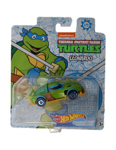 Auto Diecast Hot Wheels Tortugas Ninja Leonardo 7 cm 2