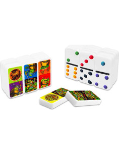 Juego de Dominó TMNT Tortugas Ninja con Stickers - 28 Fichas 2