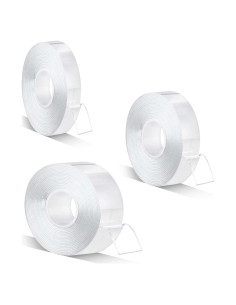 Cinta Doble Cara Nano ELANE 3 Rollos 9 m Alta Resistencia