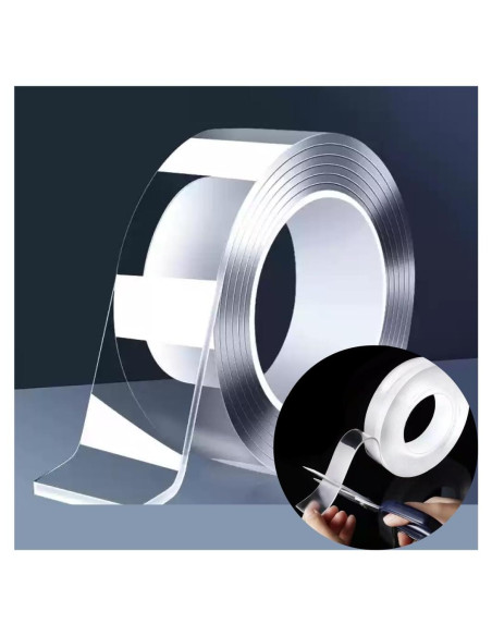 Cinta Adhesiva Doble Cara Extra Fuerte DIY Practice 1m 50mm Cinta Adhesiva Doble Cara Extra Fuerte DIY Practice 1m 50mm