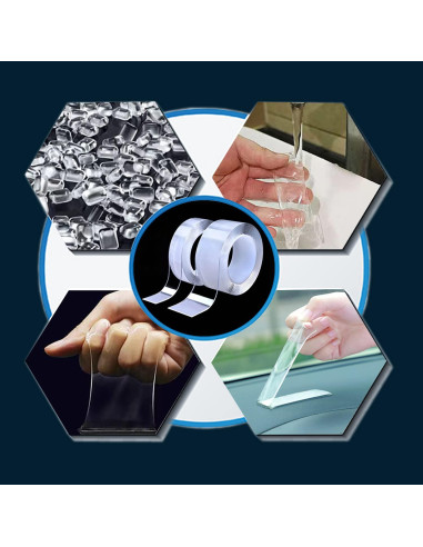 2 Rollos de Cinta Doble Cara Nano SoundOriginal 3m Extra Fuerte