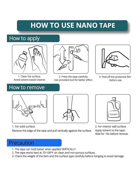 Cinta Adhesiva Doble Cara Miscyder 10M Transparente Removible Cinta Adhesiva Doble Cara Miscyder 10M Transparente Removible