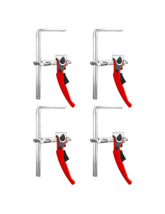 Abrazadera de Mesa Trinquete QWORK 4 Pzas 16 cm 245 kg