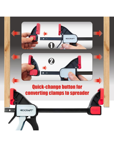 Conjunto de Abrazaderas Neocraft 10 Piezas 68.18 kg