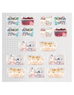 Kit de 16 Contenedores de Plástico Yookeer para Tablero de Clavos