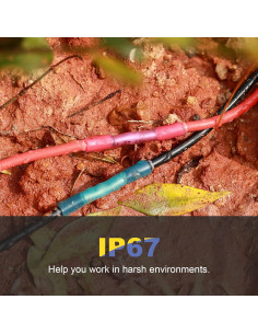 500 Conectores Termocontraíbles Azules AWG16-14 haisstronica 2