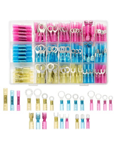 Kit de Conectores de Cable Termoretráctiles Bates - 320 Piezas