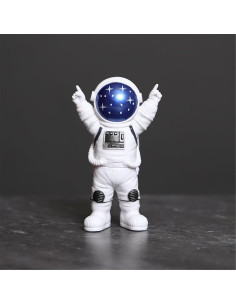 Conjunto de 4 Estatuas de Astronautas Ni-JASW Azul y Blanco 2
