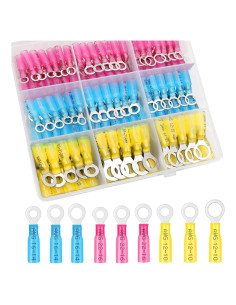 125 Pcs Conectores de Cable Termocontraíble Tanbupu - 3 Colores