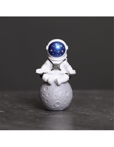 Conjunto de 4 Estatuas de Astronautas Ni-JASW Azul y Blanco
