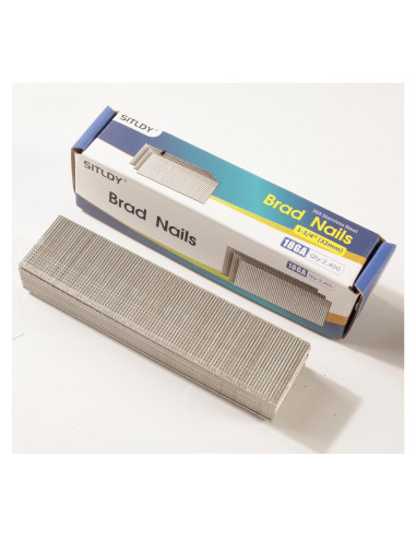 Clavos Brad de Acero Inoxidable 304 18GA 3.2 cm 2400-Pack SITLDY