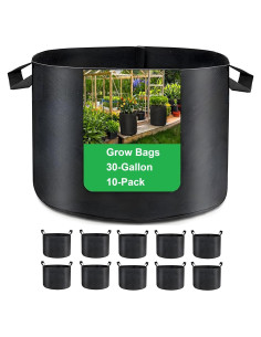 Bolsas de Crecimiento 30 Galones ANSLYQA Paquete de 10