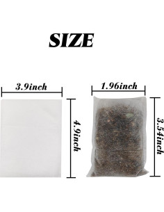 Bolsas de Vivero TIHOOD 300PCS 10x12cm Tela No Tejida 2