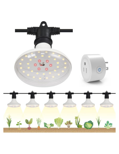 Luces de Cultivo LED DingChen 6 Luces Espectro Completo 90W