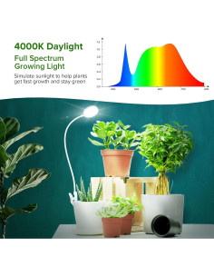 Luz de Crecimiento LED SGLEDs 10W Espectro Completo Paquete de 2 2