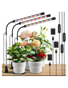 Luces de Crecimiento LED LPMZMBL 3 Paquete Espectro Completo