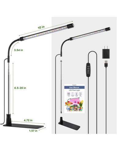 Luces de Crecimiento LED LPMZMBL 3 Paquete Espectro Completo