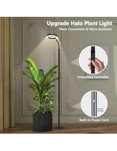 Lámpara de Crecimiento de Piso Geciliaoran 20W LED Espectro Completo 2