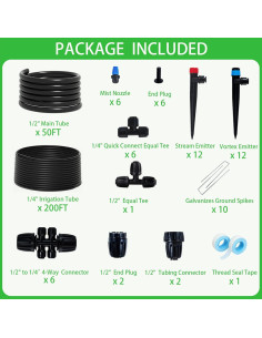 Kit de Riego por Goteo Kyvenly 76.2 m Automático Ajustable 2