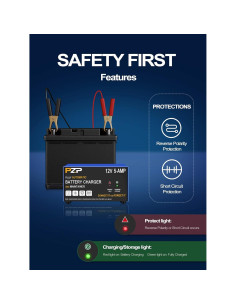 Cargador de Batería Inteligente 12V 5A PZ.P con Desulfatador 2