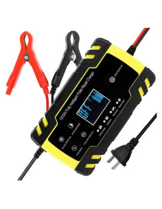 Cargador de Batería Inteligente Haofy 12V/24V 8A/4A con LCD