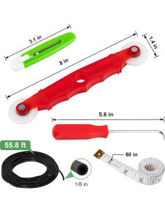 Kit de Reemplazo de Pantalla de Ventana MEQHUO 48x236 cm 6 en 1 2