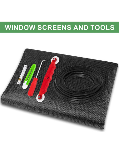 Kit de Reemplazo de Pantalla de Ventana MEQHUO 48x236 cm 6 en 1