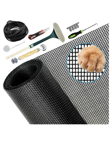 Kit de Pantalla para Mascotas Yoochee 36x100 cm Negro