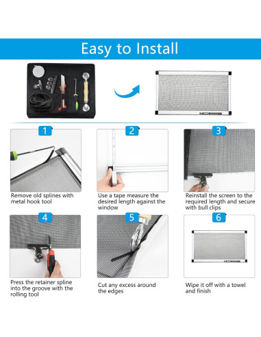 Kit de Pantalla para Mascotas Yoochee 36x100 cm Negro