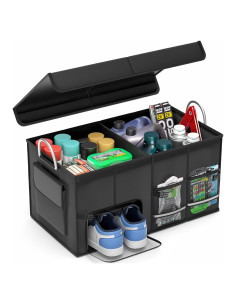 Organizador de Maletero CLESOO 56L Plegable para SUV Negro