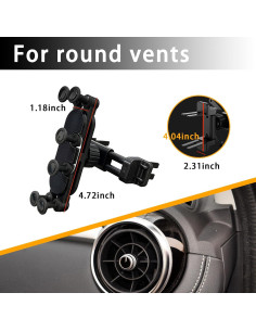 Soporte de Teléfono para Coche Sunvie Invisible Rotatable 2