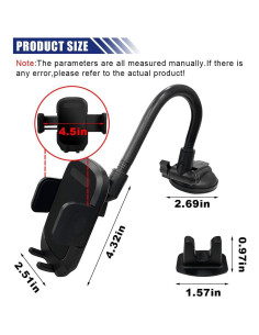 Soporte para Teléfono de Coche LAINLOY Brazo Flexible 30.48 cm 2