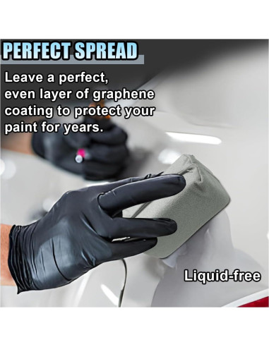 Almohadilla Aplicadora Microfibra Suede LHDOS 4PCS 7.8x4cm