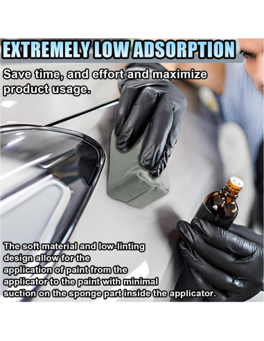 Almohadilla Aplicadora Microfibra Suede LHDOS 4PCS 7.8x4cm