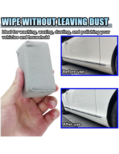 Almohadilla Aplicadora Microfibra Suede LHDOS 4PCS 7.8x4cm