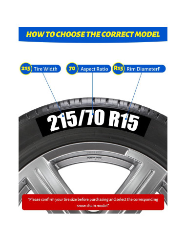 Cadenas de Nieve Automáticas Artizles HKN110 - Juego de 2