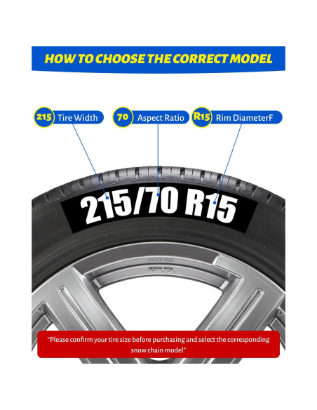 Cadenas de Nieve Automáticas Artizles HKN110 - Juego de 2