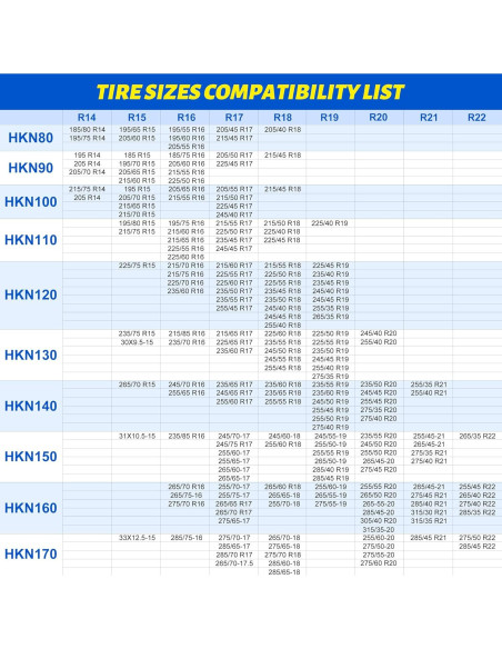 Cadenas de Nieve Automáticas Artizles HKN110 - Juego de 2