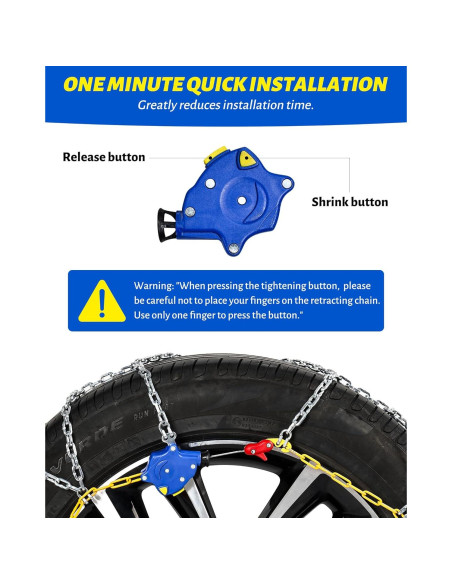 Cadenas de Nieve Automáticas Artizles HKN110 - Juego de 2