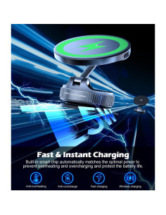 Soporte de Coche Inalámbrico CloudValley 15W Magnético 360 2