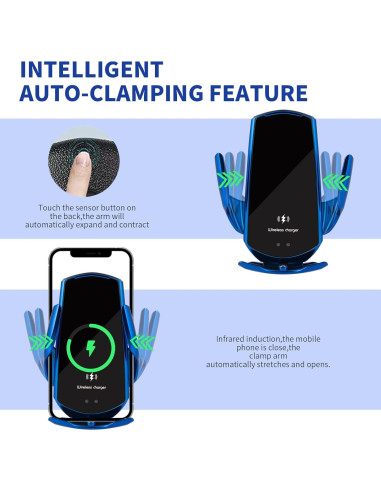 Soporte de Carga Inalámbrica para Automóvil LFNOWN 15W