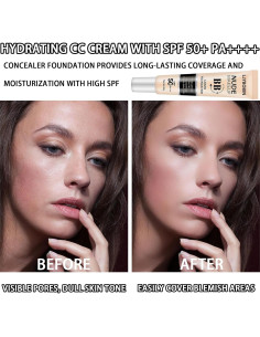 Crema CC Hidratante SPF 50+ PA++++ LJYBoBin - Marfil 2