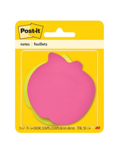 Notas Post-it Manzana 7.4x7.1 cm 2 Bloc 75 Hojas 3M