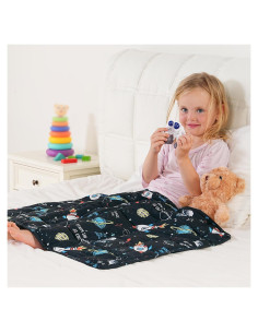 Manta con peso Kivik 50x76 cm 0.9 kg universo negro