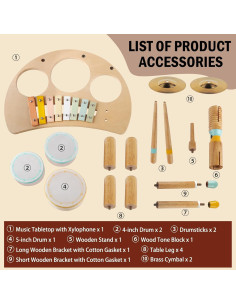 Juego de Batería Montessori Meytccve para Niños 1-3 Años 2