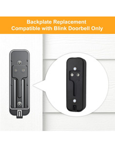 Placa de Respaldo para Timbre Blink - SENLEG, Negro 2