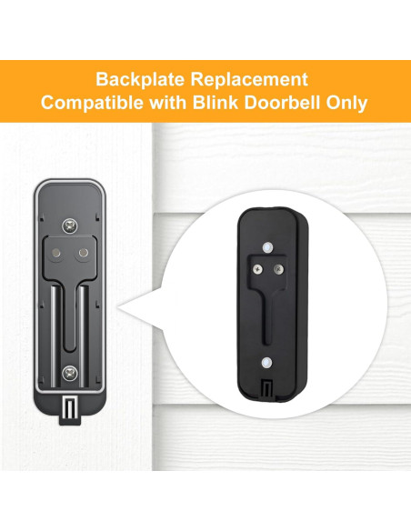 Placa de Respaldo para Timbre Blink - SENLEG, Negro Placa de Respaldo para Timbre Blink - SENLEG, Negro