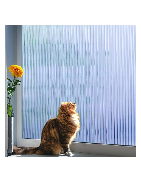 Película de Privacidad Coavas 3D para Ventanas 44.5x199.9 cm Azul