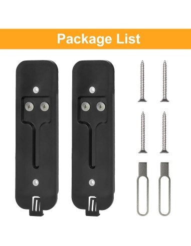 Placa de Respaldo para Timbre Blink - SENLEG, Negro