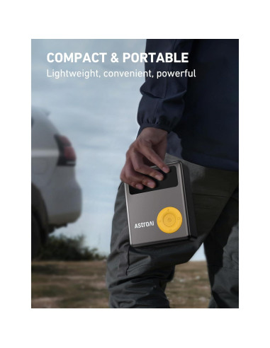 Arrancador de Coche AstroAI 1750A con Compresor 150PSI